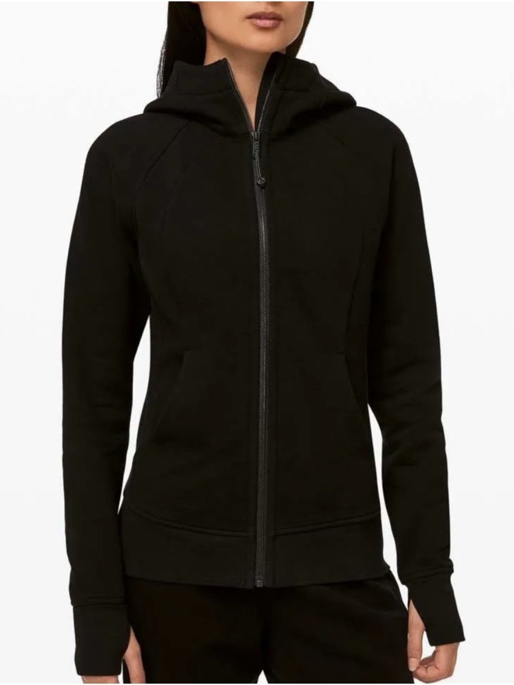 Lululemon Scuba Hoodie *Light Cotton Fleece Black Size 12